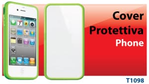 Hantol Cover-Bumper Protettiva in Silicone per iPHONE 4/4S Verde Chiaro T1098