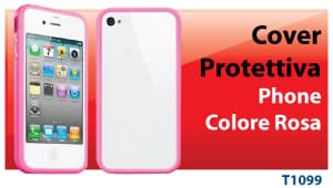 Hantol Cover-Bumper Protettiva in Silicone per iPHONE 4/4S Rosa T1099