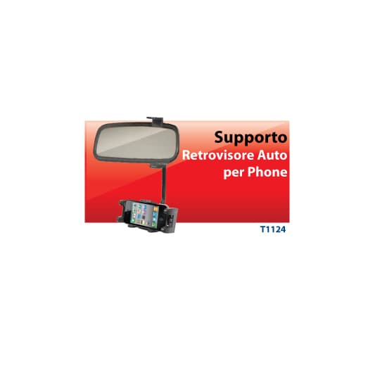 Hantol Supporto Retrovisore Auto per iPhone Navigatori Lettori MP3/MP4 T1124