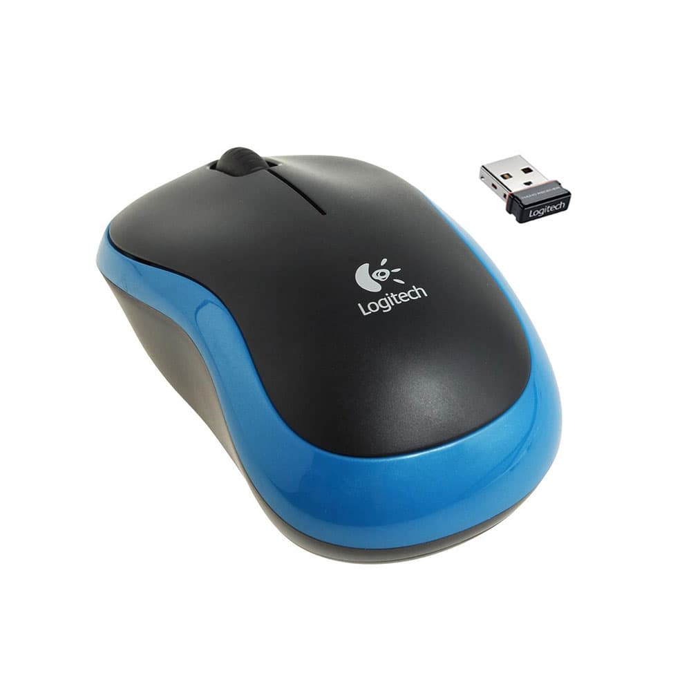 Logitech Mouse M185 Cordless USB Nano Receiver Blu/Nero 910-002236