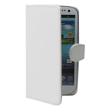Cover in Semipelle Bianca a Flip per Galaxy S3 I9300