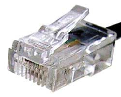 Techmade Plug RJ11 per Doppino Telefonico 4 Poli Modulare Placcato in Oro (15'') MP-6P4C/5