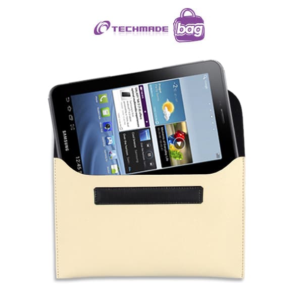 Techmade Custodia a Flip 7" in Poliuretano Cream/White MA-045-7" Cream
