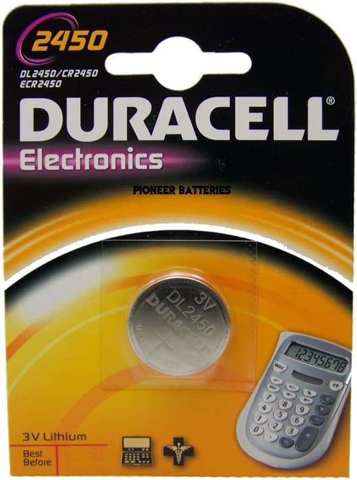 Duracell Plus Batteria a Bottone Coin Cell 3V DL2450 CR2450 EC2450