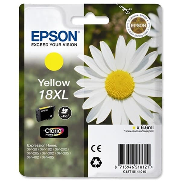 Epson Cartuccia Originale Serie Margherita T1814-18XL Giallo C13T18144010