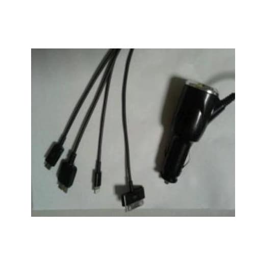 Mediaking Kit 4 in 1 di Ricarica Auto per iPhone e Samsung 30 PIN + 8 PIN + Micro MKCAB056-5