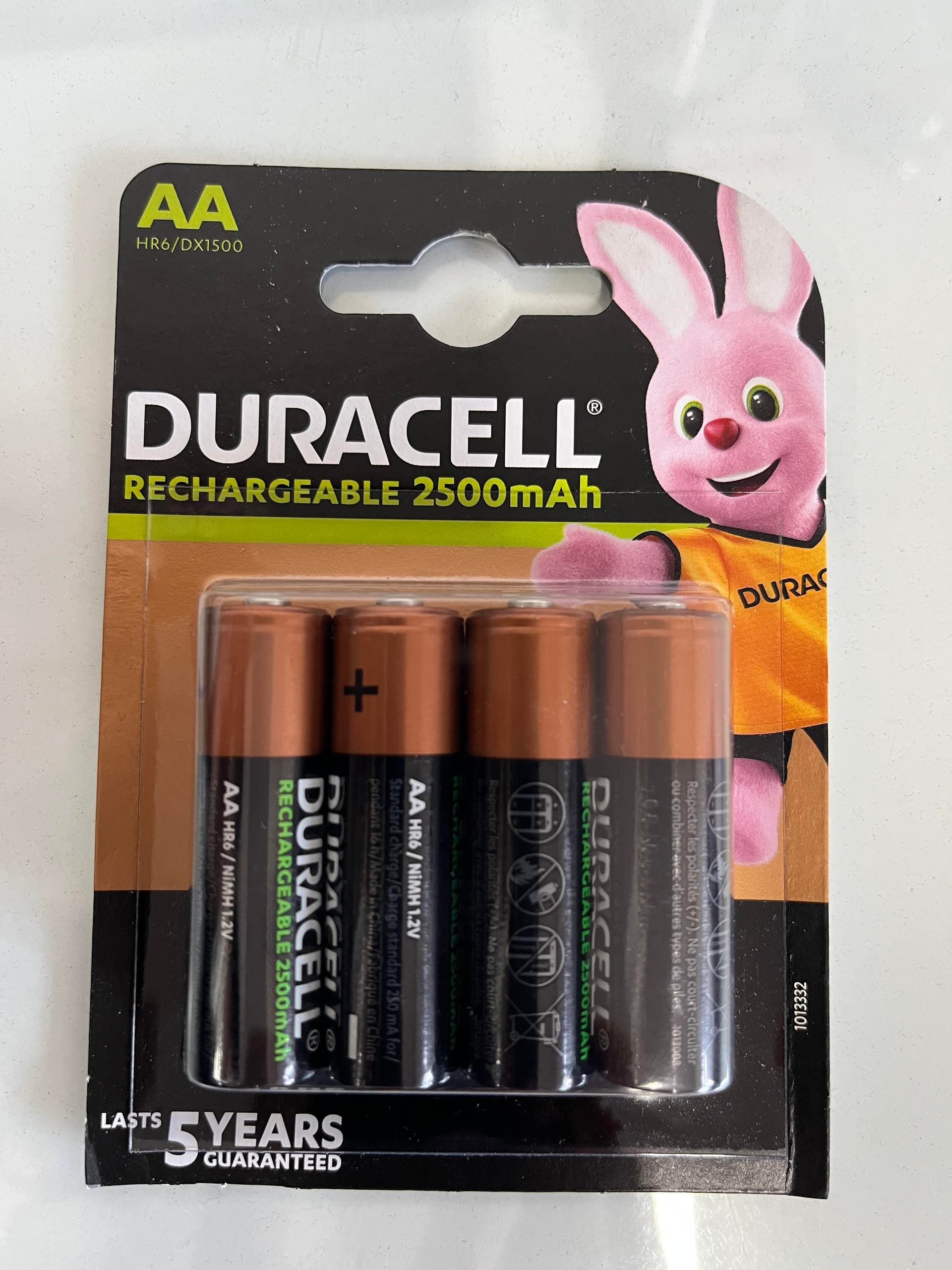 Duracell Batterie Stilo Ricaricabili AA 2500MAH HR06 DX1500 Mignon