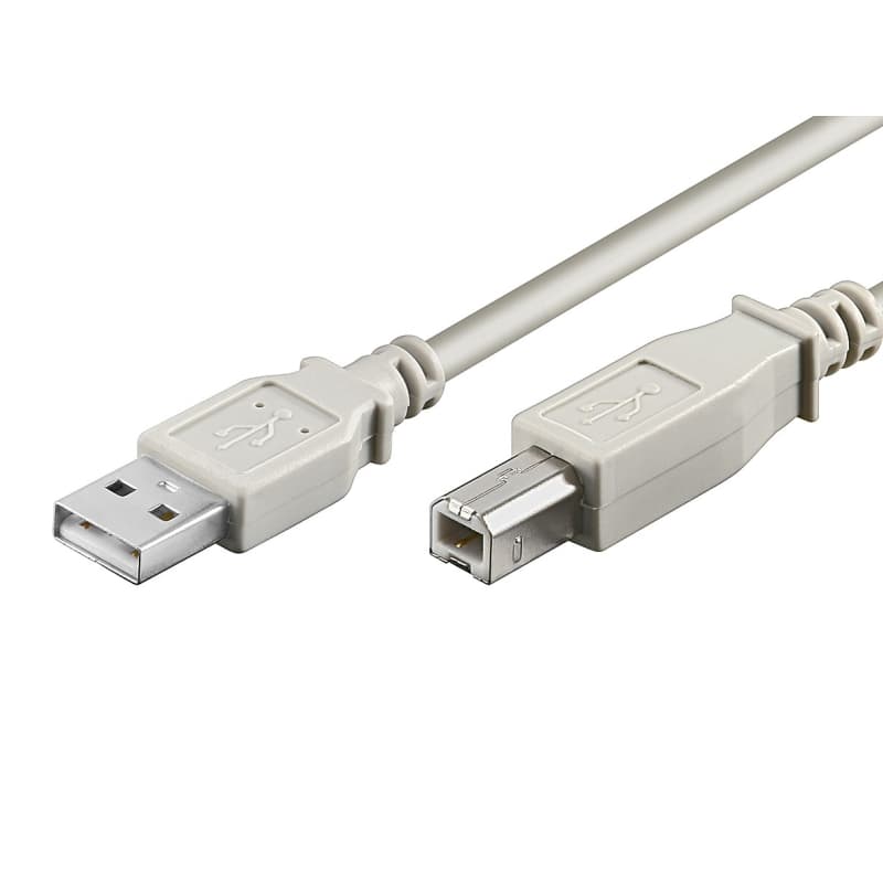 Cavo USB A/B M/M 1,0MT Grigio - Polybag per Stampanti CC-100104-010-G-P