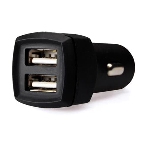 Tecnoware Mobile CAR Charger HD Series 2 Porte USB 3.4A Gommato Colore Nero FAM17195