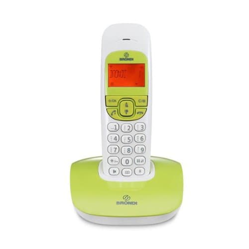 Brondi Telefono Cordless Nice Bianco/Verde