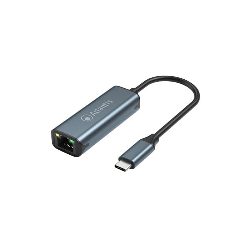 Atlantis Adattatore da USB-C a Gigabit Lan RJ45, IN: 1x USB-C OUT: 1x Gigabit - Adapter A04-TC_LAN