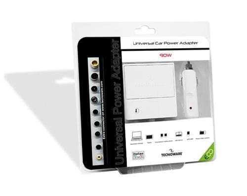 Tecnoware Alimentatore Notebook per Auto 90W White FAU16460