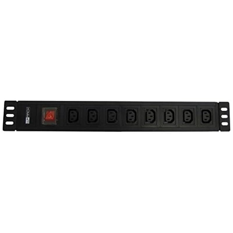 WP WPN-PDU-I05-08 Unità di distribuzione dell'energia (PDU) 1,5U Nero 8 Uscite AC - Unità di distribuzione dell'energia (PDU) (Basic, 1,5U, orizzontale/verticale, alluminio, nero