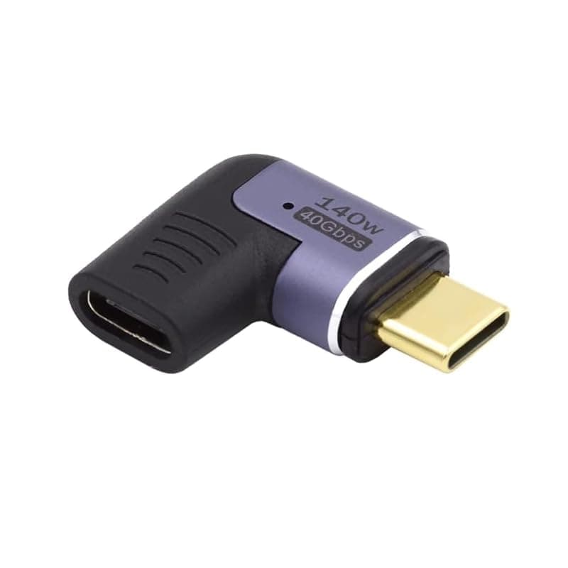 Ewent Adattatore Magnetico USB-C a 90° USB-4 PD 140W 8K 60Hz EC1048