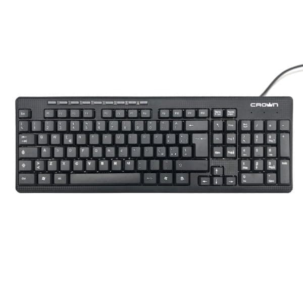 Crown Tastiera USB Soft Touch Layout Italiano Cavo 1.8 MT Nero CMK-481