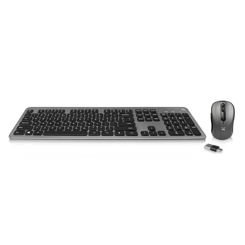 Ewent Kit Tastiera + Mouse Wireless Ricevitore USB a + C EW3263