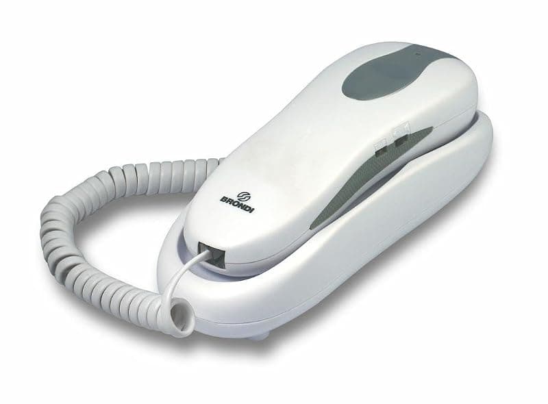 Brondi Telefono Fisso Slim Nemo Bianco