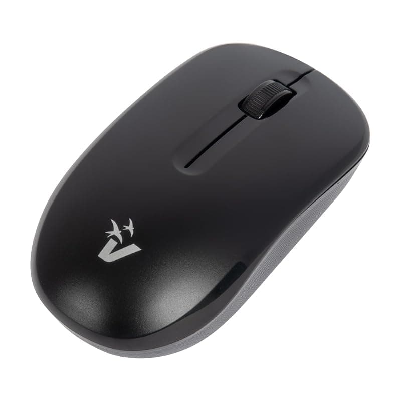 VulTech MW-E1N Mouse Wireless Ottico 1200 DPI Senza Fili, Linea Essence, click silenzioso, 2.4GHz con 2 Tasti + Rotella per lo Scroll, ambidestro, per Notebook PC Laptop Computer