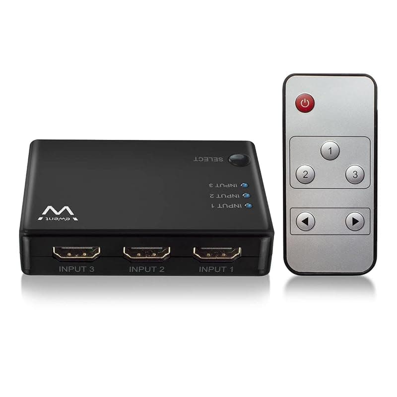 Splitter Ewent EW3730 3x HDMI 4K Preto