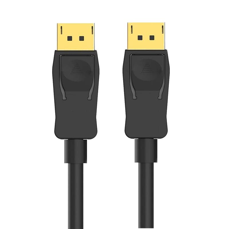 Ewent EC1401, Cavo Display Port 1.2, Risoluzione 4K e 3D con Audio Digitale, Compatibilità Universale, Supporta 3D, Lunghezza 2 m, Colore Nero, Cavo per Monitor