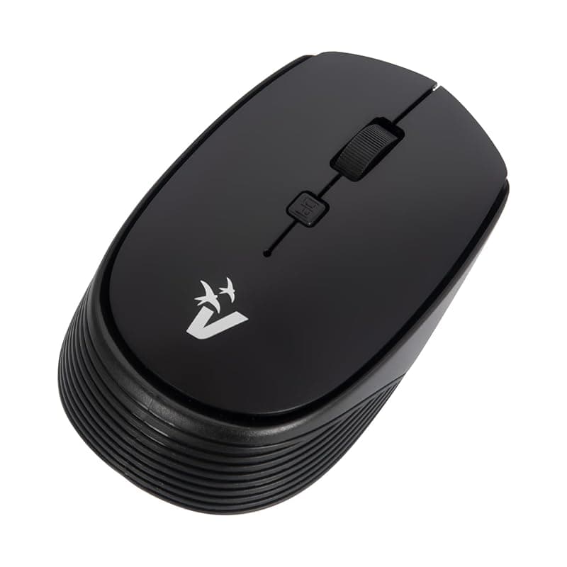 VulTech MW-E2N Mouse Wireless Ottico DPI regolabili da 800 a 1600 Senza Fili Essence click silenzioso 2.4GHz 3 Tasti + Rotella per lo Scroll, ambidestro, per Notebook PC Laptop