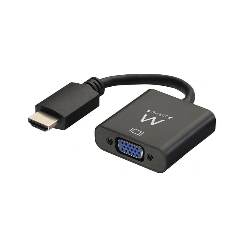 Ewent EW9864 - Convertitore HDMI a VGA (maschio a femmina) adattatore per computer, desktop, laptop, PC, monitor, proiettore, HDTV, Chromebook, Raspberry Pi, Roku, Xbox e