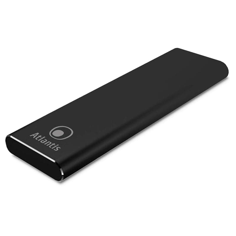 Atlantis Box Esterno Ssd M.2 Sata Usb3.1/type C Nero A06-m2-sata-01