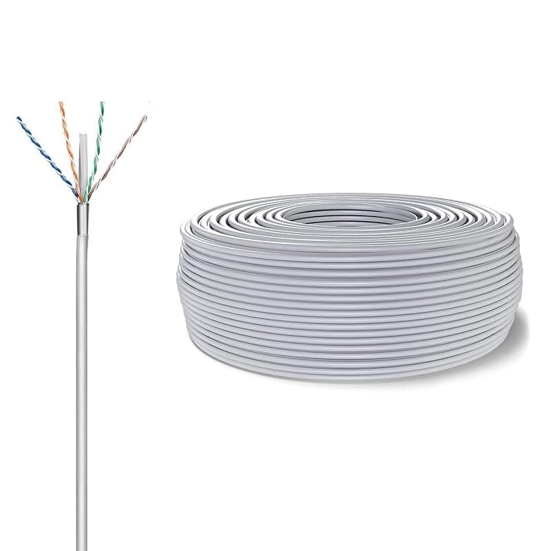Ewent IM1220 305m Bobina Cavo di Rete Ethernet CAT.6, CCA, PVC, F-UTP Schermato, RJ45, AWG23/1, LAN Internet Gigabit Alta velocità, ideale per PC, Router, Modem, Switch, TV, PS5