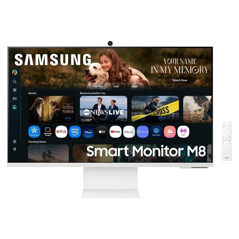 Samsung Monitor LED 32" Flat Smart M8 UHD 4MS HDMI/DVI LS32FM801UUXEN