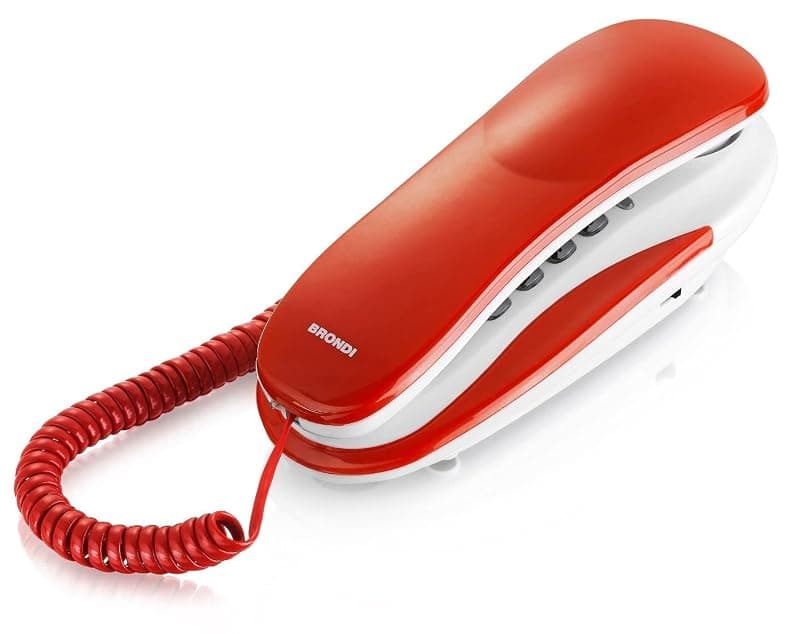 Brondi Telefono Fisso Kenoby Rosso/Bianco