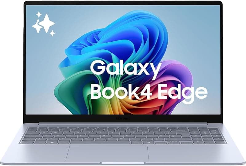 Samsung Laptop Galaxy Book4 Edge, Display da 16" WQXGA+ AMOLED Touch Screen, Snapdragon Elite X1E, 16GB RAM, 512GB SSD, Windows 11 Home, Sapphire Blue, NP960XMA-KB1IT [Versione