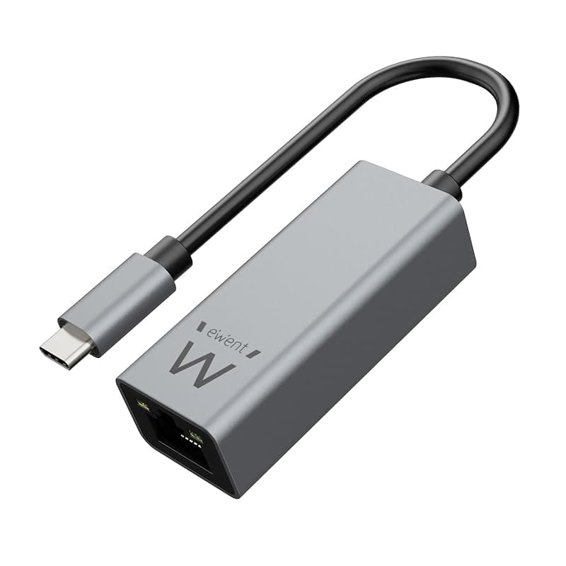 Ewent Adattatore da USB-C 3.2 a RJ45 per Rete 10/100/1000 EW9818