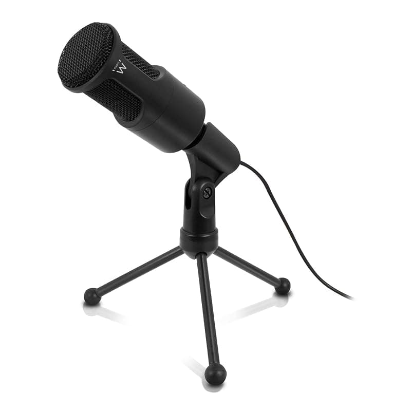 Ewent EW3552 Microfono multimediale con riduzione del rumore per Computer, Smartphone, Tablet, Chat, Video, Skype