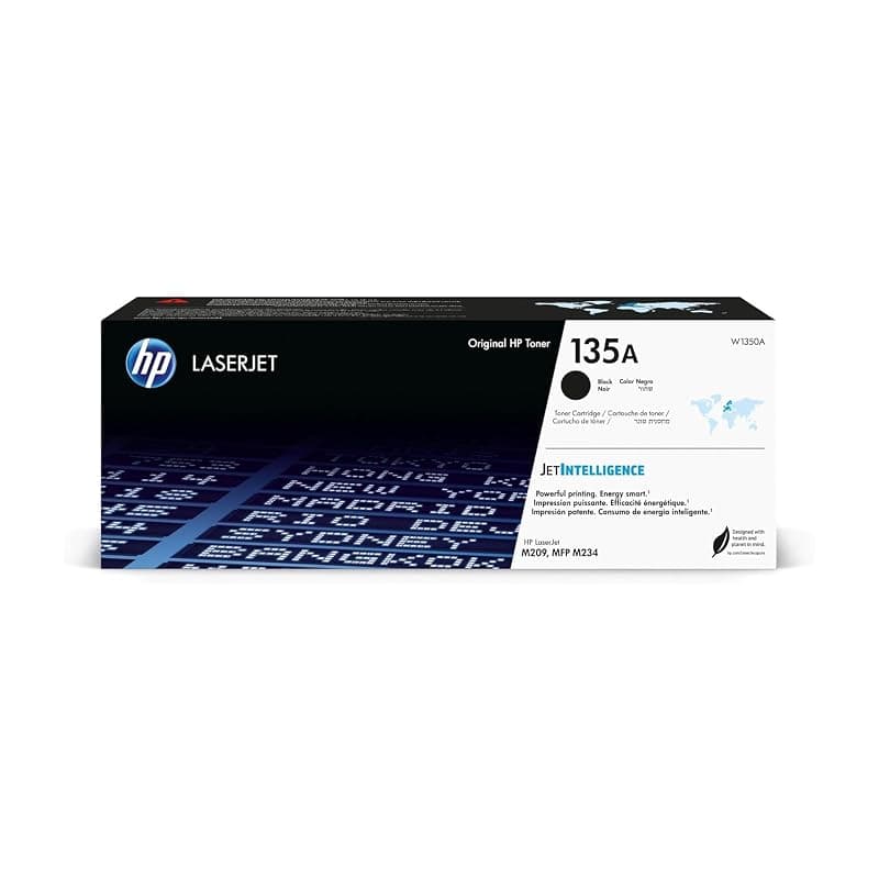 HP 135A Nero, W1350A, Cartuccia Toner Originale 1100 Pagine, Compatibile con le Stampanti LaserJet M209dw, M234dw, M234sdn, M234sdw, M209dwe, M234dwe, M234sdne e M234sdwe