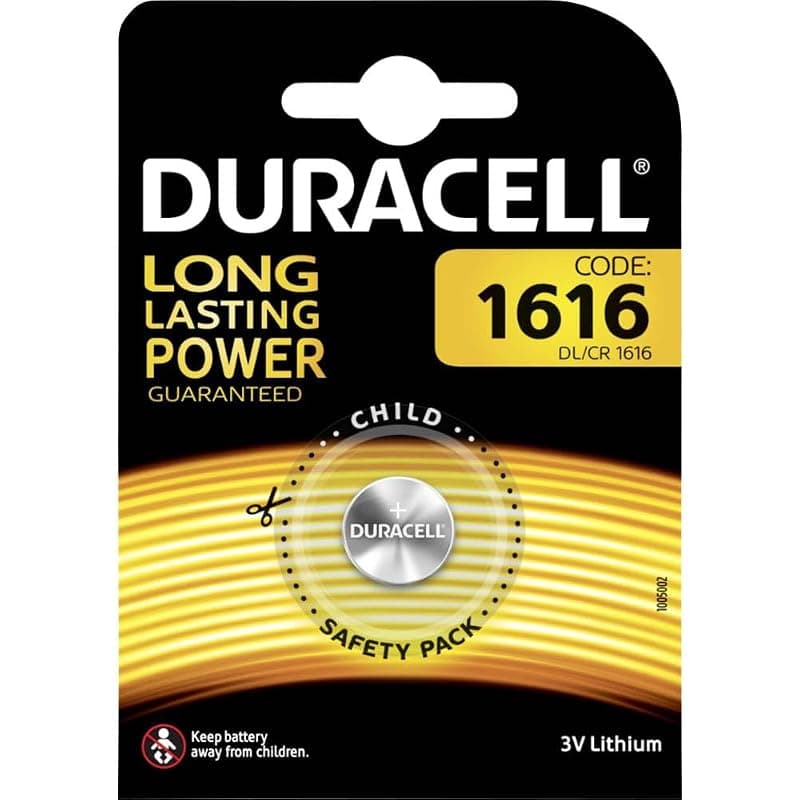 Duracell Plus Batteria Coin Cell 3V DL1616 CR1616 ECR1616