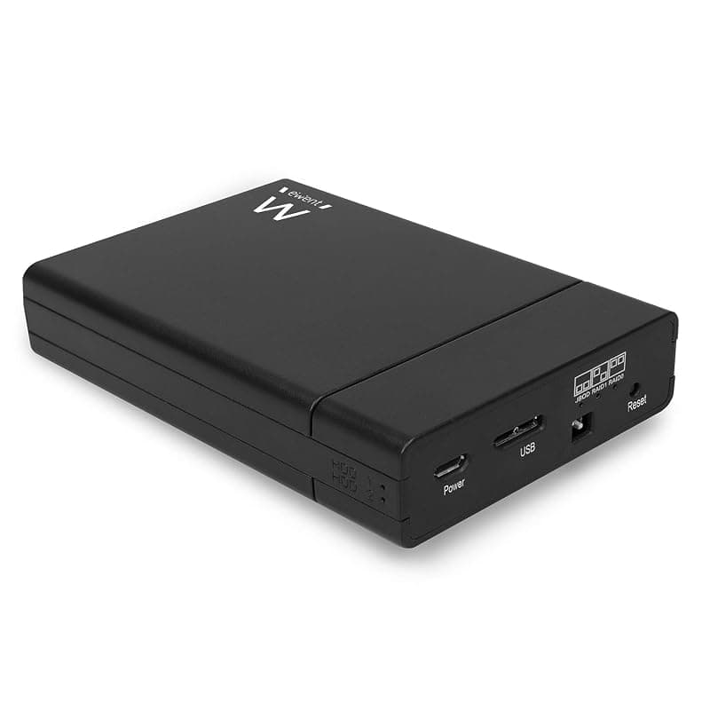 Ewent RAID Dual Hard Disk, USB-A 3.2 Gen1 per SATA 2,5", EW7043, 3 x 8 x 13 cm