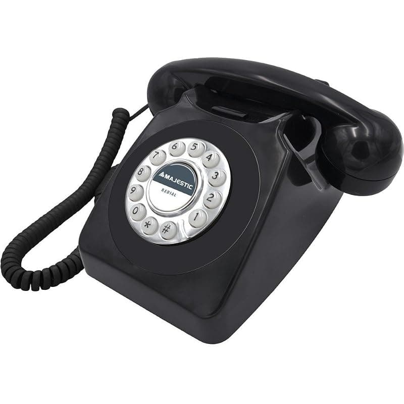 Majestic Telefono Fisso Vintage Max 253 Black