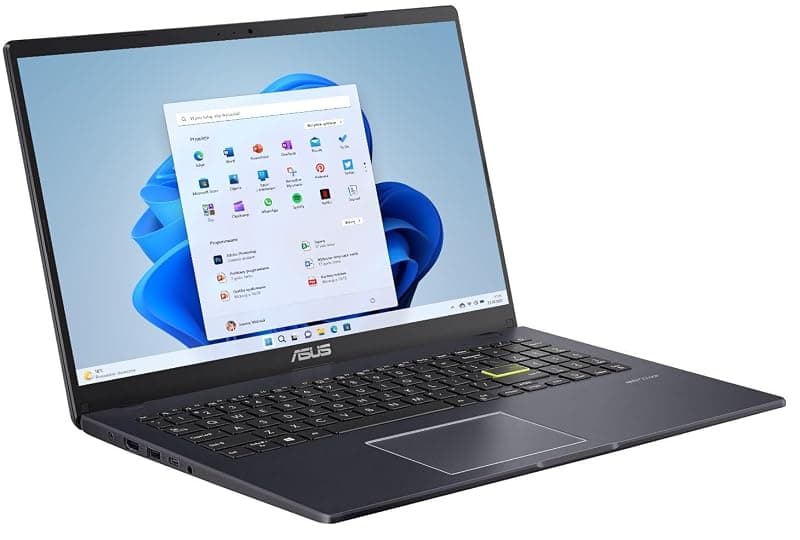 ASUS VivoBook Go 15 E510KA, Intel Celeron N4500, Display 15.6" Full HD 1920x1080, 8GB RAM DDR4, 256GB SSD NVMe, Intel HD Graphics, Wi-Fi 5, Bluetooth 5.1, Windows 11 Pro