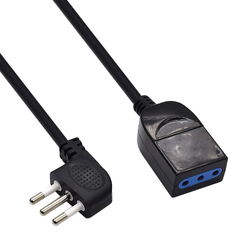 Ewent Prolunga Elettrica 5 MT Presa Italiana 10A Nera EW3803