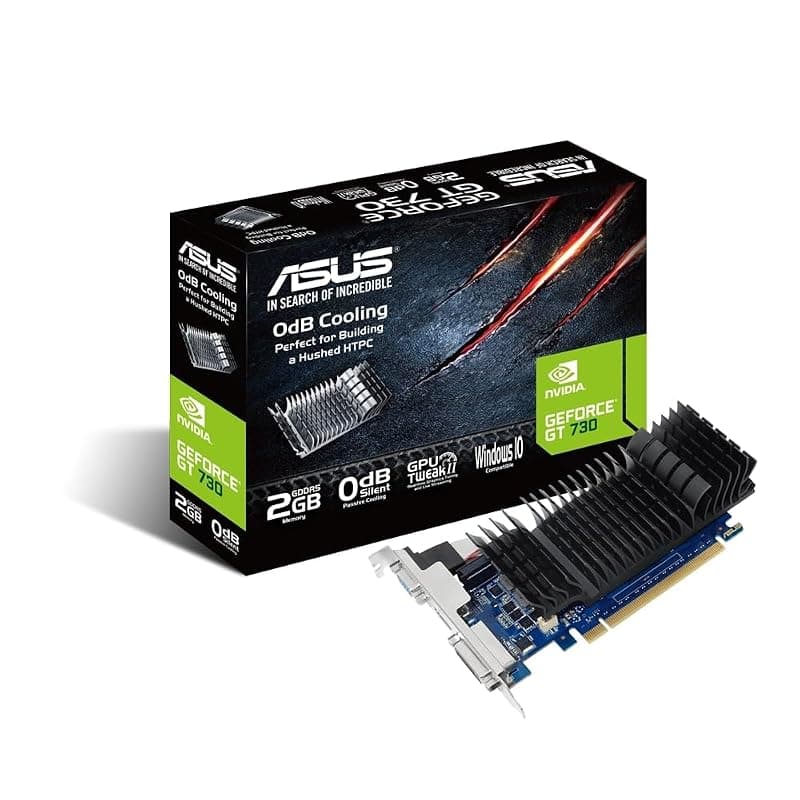 ASUS GT730, Scheda Grafica 2 GB GDDR5 NVIDIA GeForce, Blu