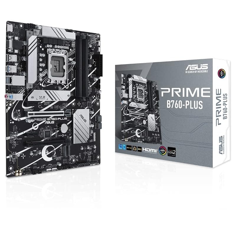 ASUS PRIME B760-PLUS, Scheda Madre Intel ATX, Slot DDR5, Nera