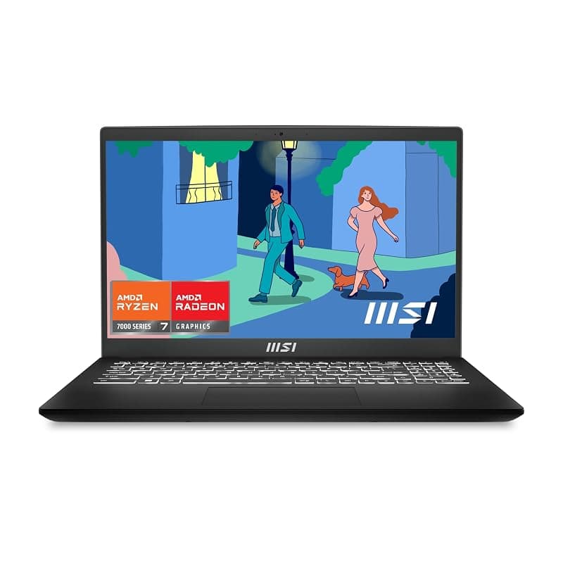 MSI Modern 15 B7M-232IT, Notebook 15.6" FHD 60Hz, AMD Ryzen 7 7730U, AMD Graphics, RAM 16GB DDR4 3200MHz, 512GB SSD PCIe 3, WiFi 6E, Win 11 Home, Layout e Garanzia ITA, Blu