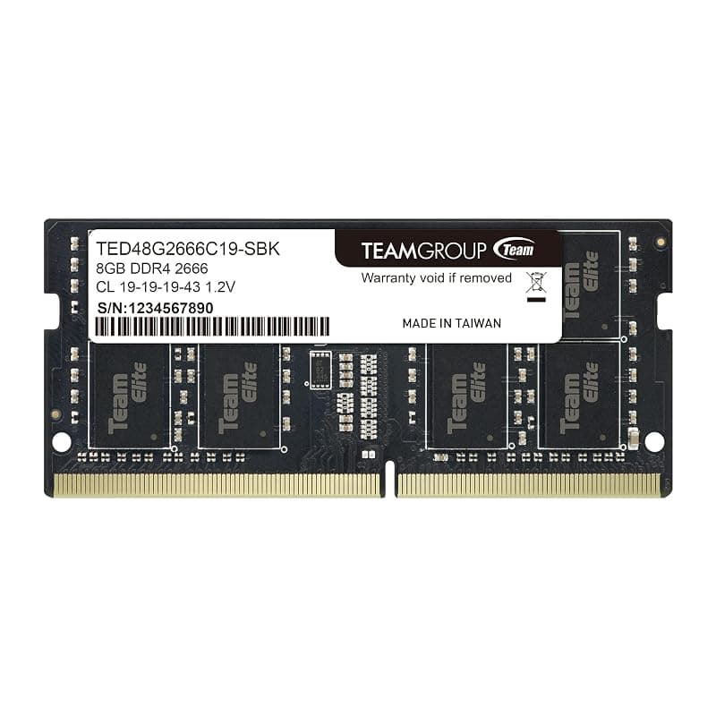 Team Group Elite RAM SO-DDR4 8GB 2666MHZ TED48G2666C19-S01