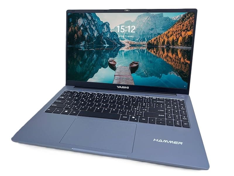 YASHI HAMMER R7 AMD Ryzen? 7 7730U Computer portatile 39,6 cm (15.6") Full HD 8 GB DDR4-SDRAM 512 GB SSD Wi-Fi 6 (802.11ax) Windows 11 Pro Blu