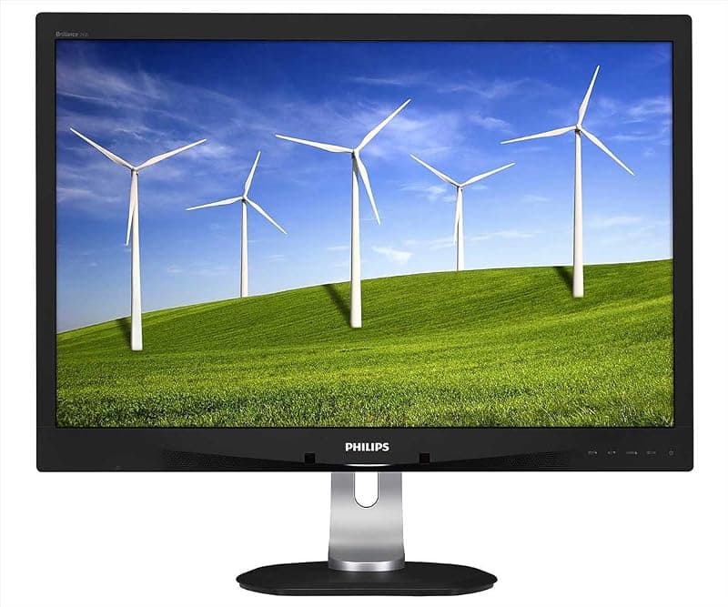Philips 240B4QPYEB Monitor 24" IPS Formato 16:10, 1920 * 1200, Regolabile in Altezza, Pivot, Girevole, Inclinabile, Dispay Port, DVI, VGA, Hub USB, Casse Integrate, Vesa, Nero