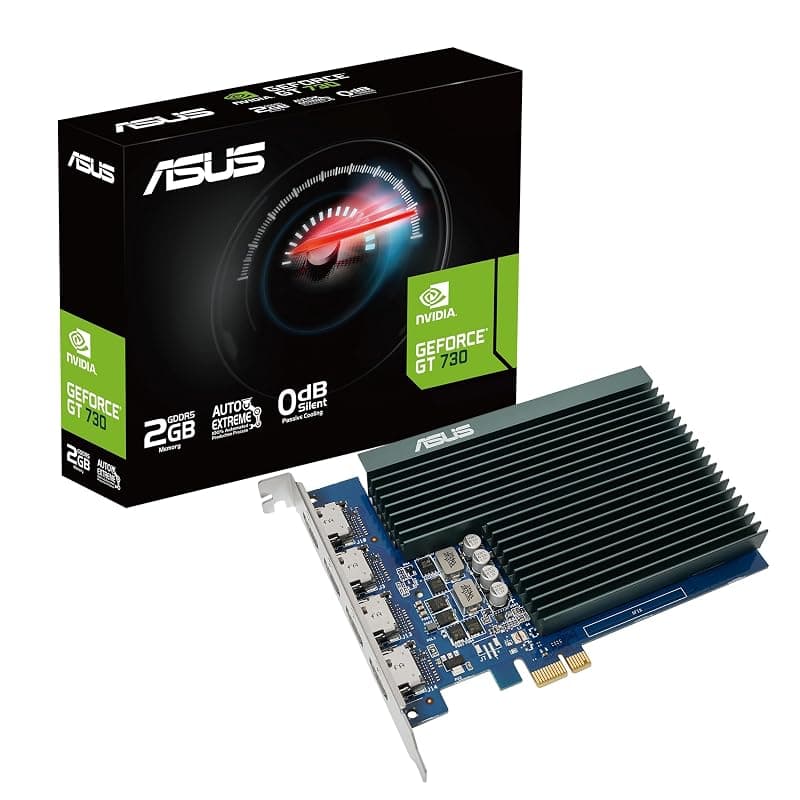 ASUS GT730, Scheda Grafica 2 GB GDDR5 NVIDIA GeForce, Blu