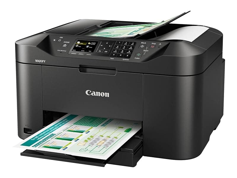 Canon Maxif MB2150 Stampante Multifunzione Inkjet, 19 ipm in Bianco e Nero, 13 ipm a Colori, 600 x 1200 dpi, Nero/Antracite