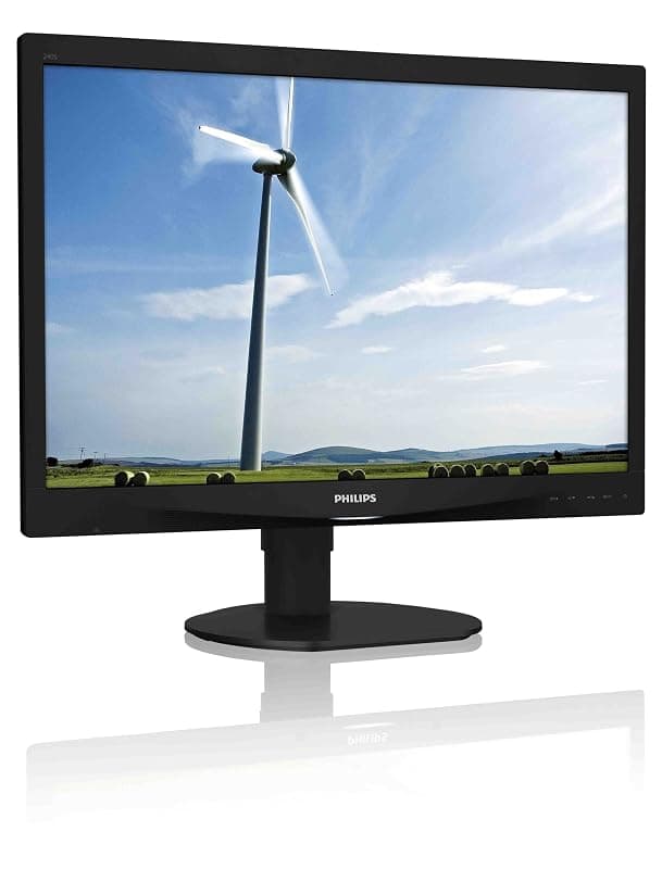 Philips 240S4QYMB Monitor 24" IPS Formato 16:10, 1920 * 1200, Regolabile in Altezza, Pivot, Girevole, Inclinabile, Dispay Port, DVI, VGA, Casse Integrate, Vesa, Flicker Free, Nero