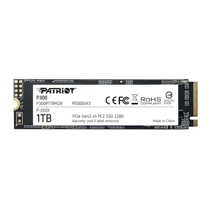 Patriot Solid State Drive SSD P300 1TB M.2 NVME P300P1TBM28